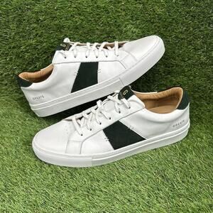 Greats Brooklyn Royale 2.0 Shoes Sneakers Men Size 14 White Leather Green Suede
